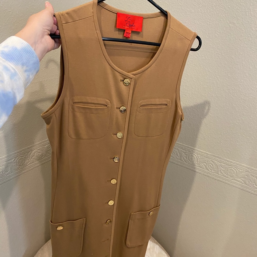 Medium zac posen equestrian style dress